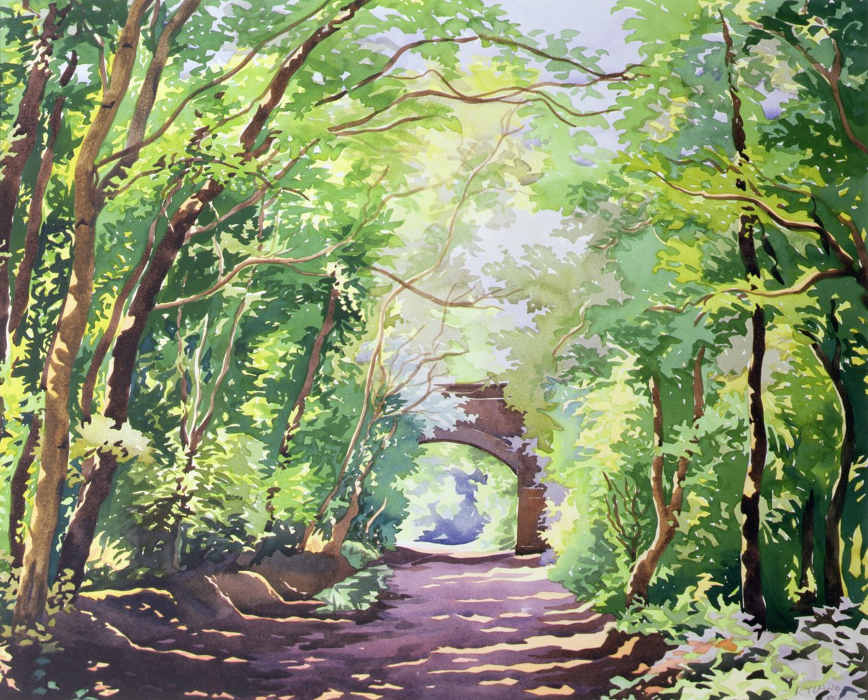 The Valley Walk ، سودبوري ، 2001 (مرحاض على ورق) بواسطة كريستوفر ريلاند