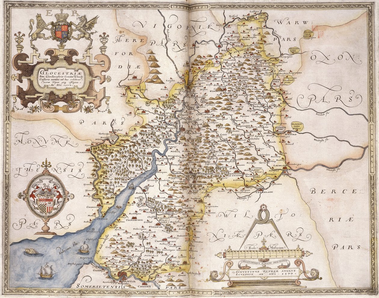 غلوستر (شاير) ، 1579 بواسطة كريستوفر ساكستون