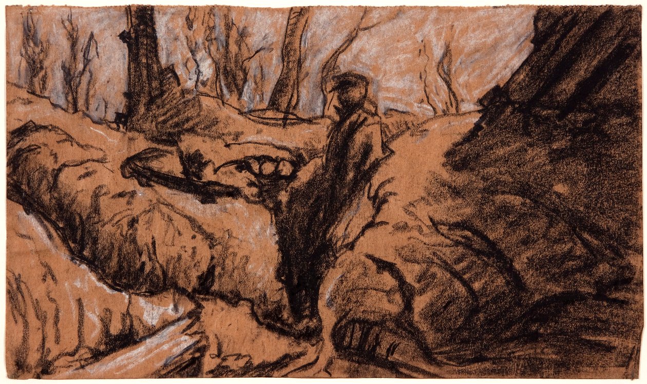 رجل في خندق ، 1914. بواسطة كريستوفر ويليامز