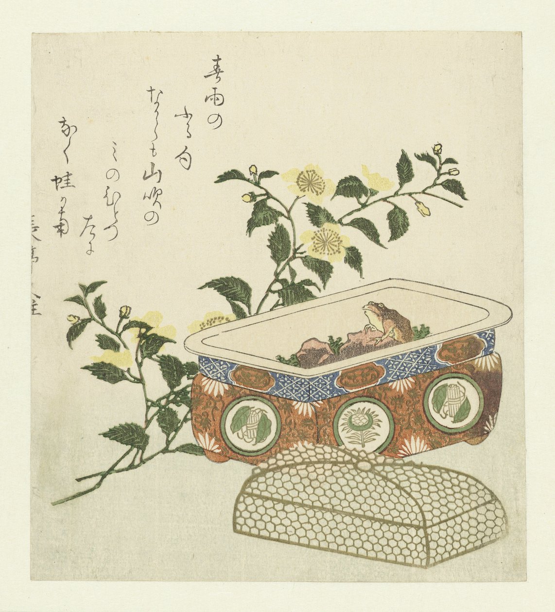 ضفدع ورذاذ كيريا جابونيكا بواسطة Chôtei Hisazumi