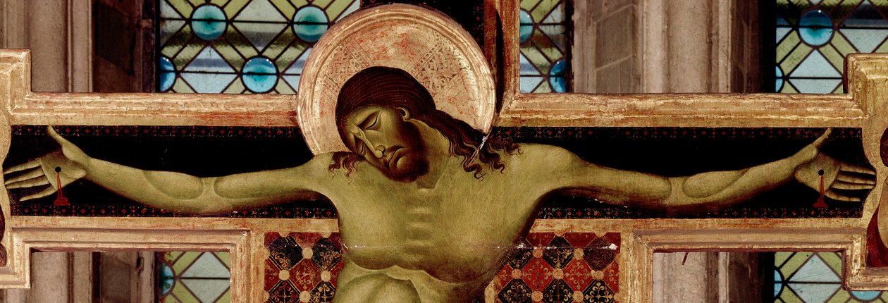 تفاصيل الصليب. Detrempe على خشب Cimabue (Cenni di Pepo) (1272-1302) 1268-1271 Dim. 336x267 سم أريتسو ، كنيسة سان دومينيكو بواسطة سيمابو
