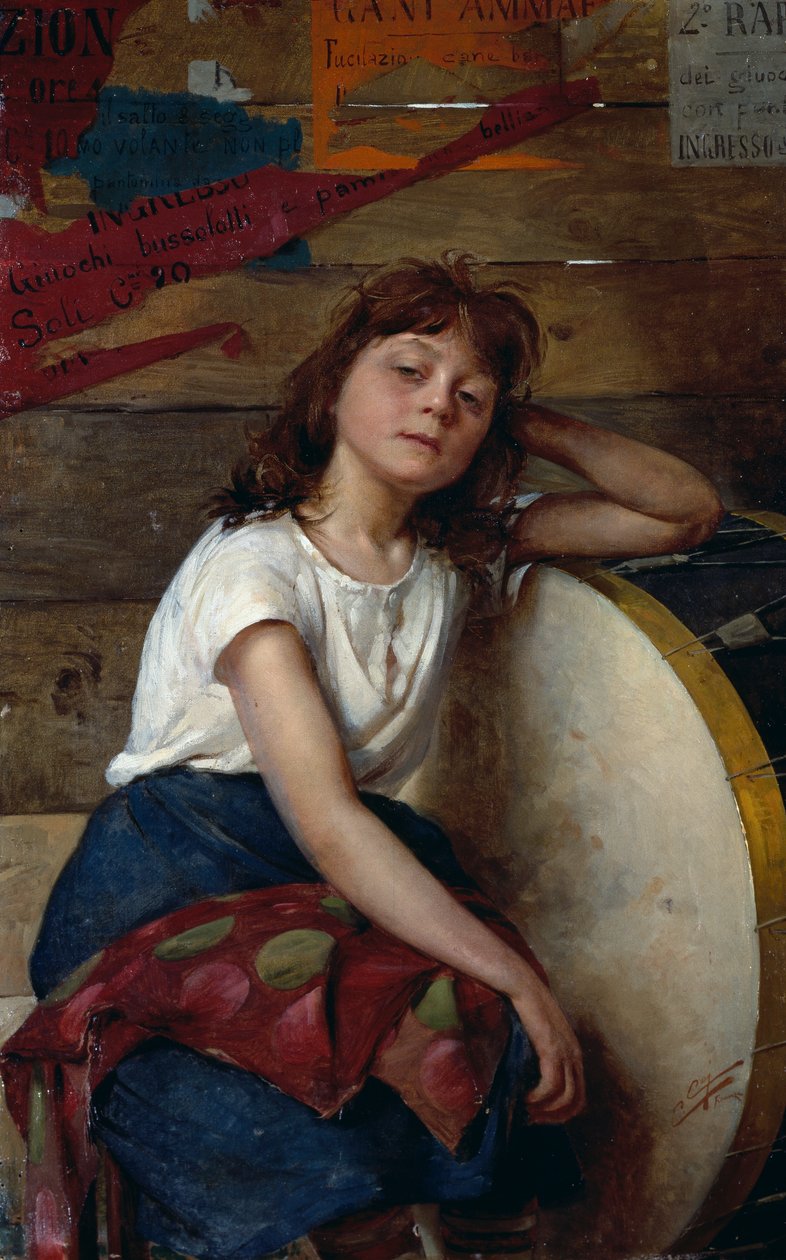 المشي على الحبل المشدود، بقلم سيبريانو سي (1864-1922) بواسطة سيبريانو سي