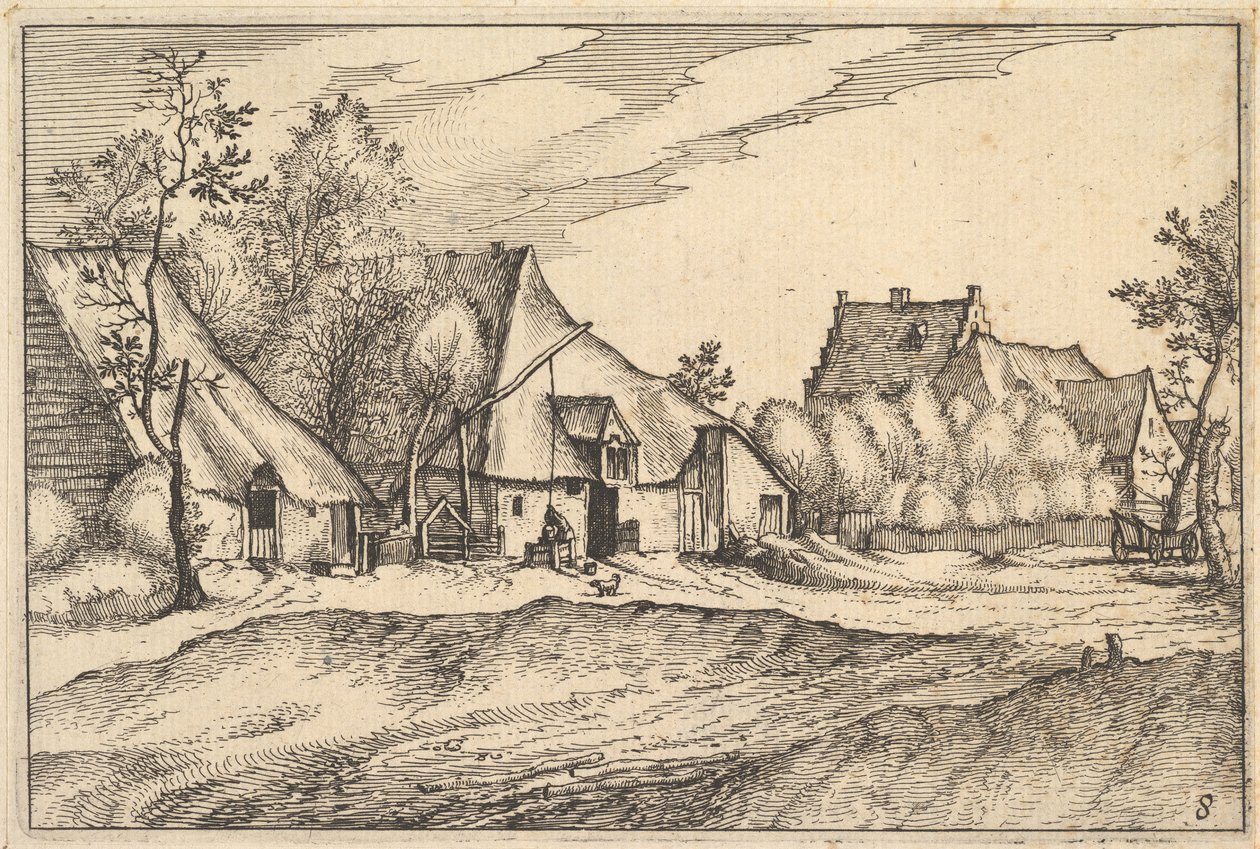 مزارع في عدد من البلدات والقرى من Regiunculae Duchy of Brabant، ca. 1610. بواسطة كلايس جانز فيشر