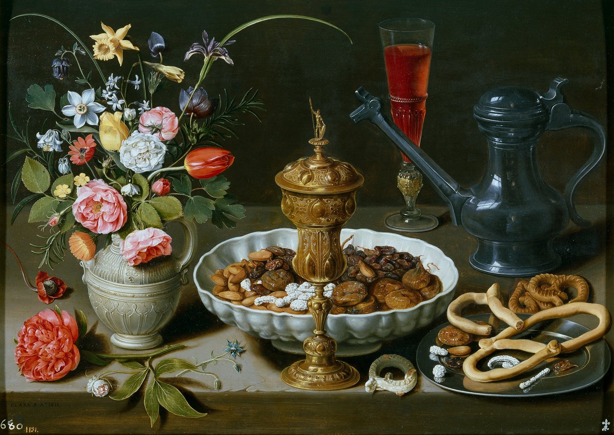 لا تزال الحياة - صامتة - لوحة لكلارا بيترز (1594-1658) بواسطة شارلوت إيفانز