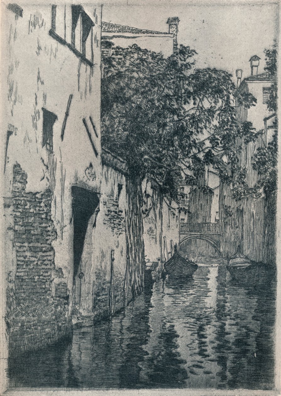 قناة سان أغوستينو ، البندقية ، c1905 1914-1915 بواسطة كلارنس جانيون