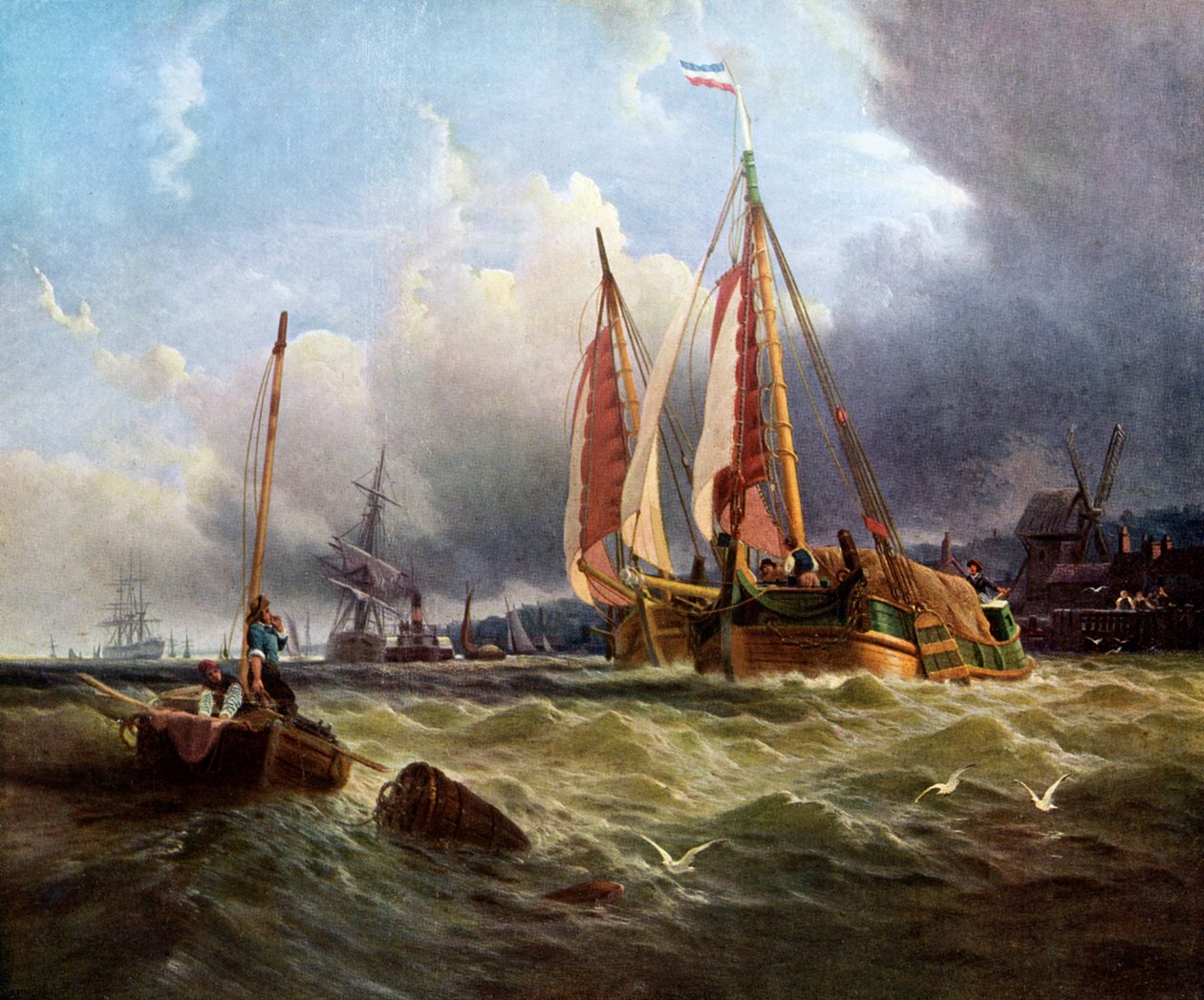Oude Schelde ، جزيرة Texel ، 1862 ، c1920. بواسطة كلاركسون ستانفيلد