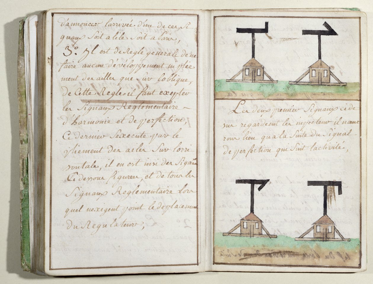 نظام إشارة سيمافور ، c.1794 (مرحاض وحبر) بواسطة كلود شاب