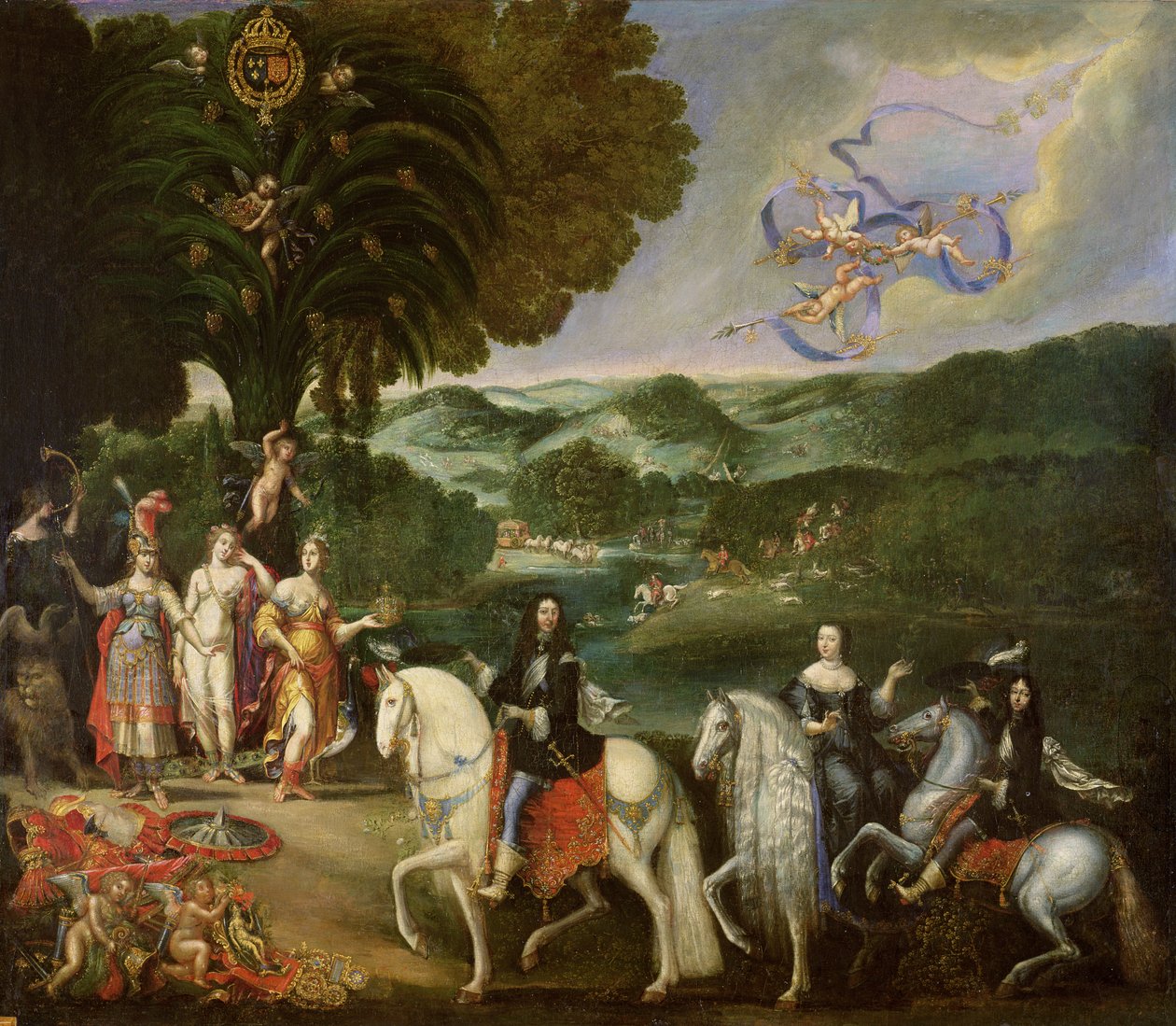 رمزية زواج لويس الرابع عشر (1638-1715) في 1631 بواسطة كلود ديروت