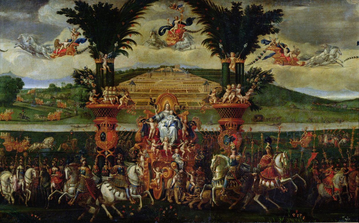 الأرض ، تفاصيل المركز ، 1640-41 بواسطة كلود ديروت
