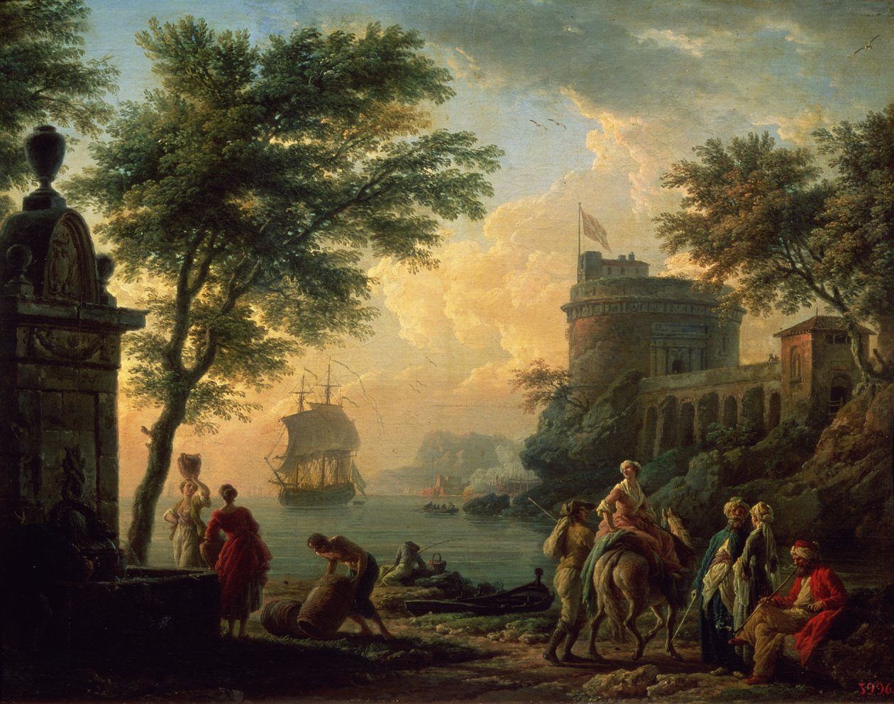 الميناء ، 1763 بواسطة كلود جوزيف فيرنيه