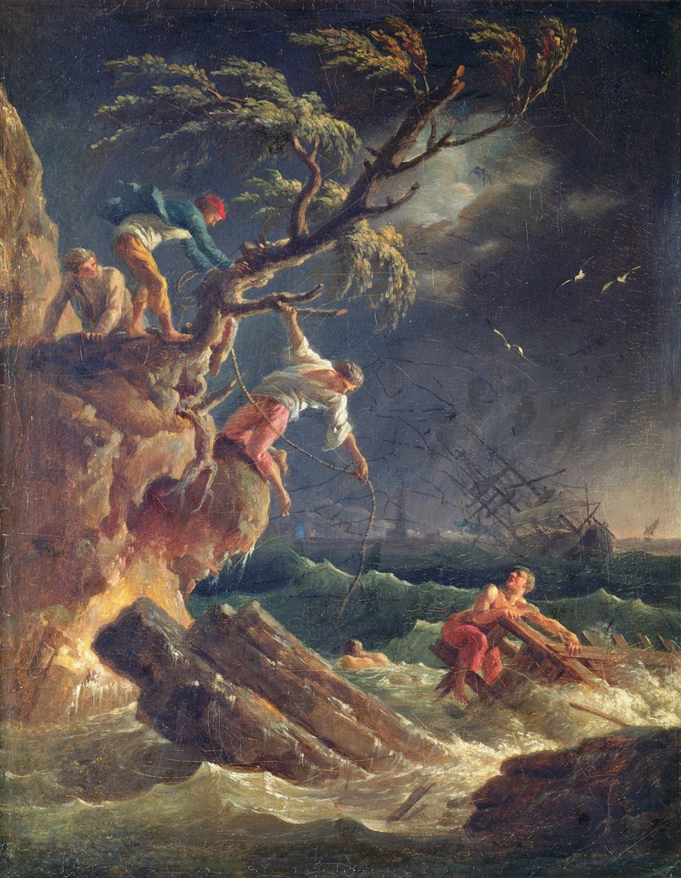 العاصفة ، c.1762 بواسطة كلود جوزيف فيرنيه