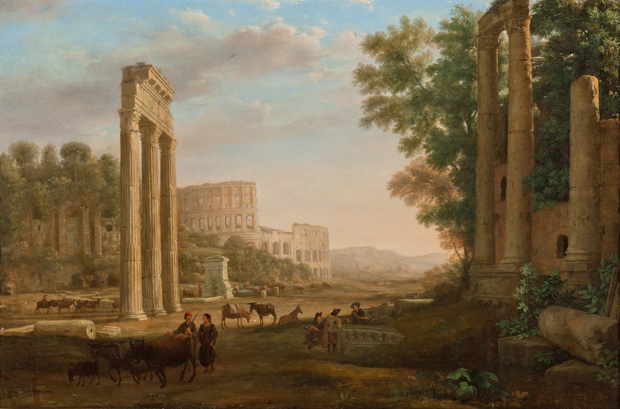 Capriccio مع أطلال المنتدى الروماني بواسطة كلود لورين