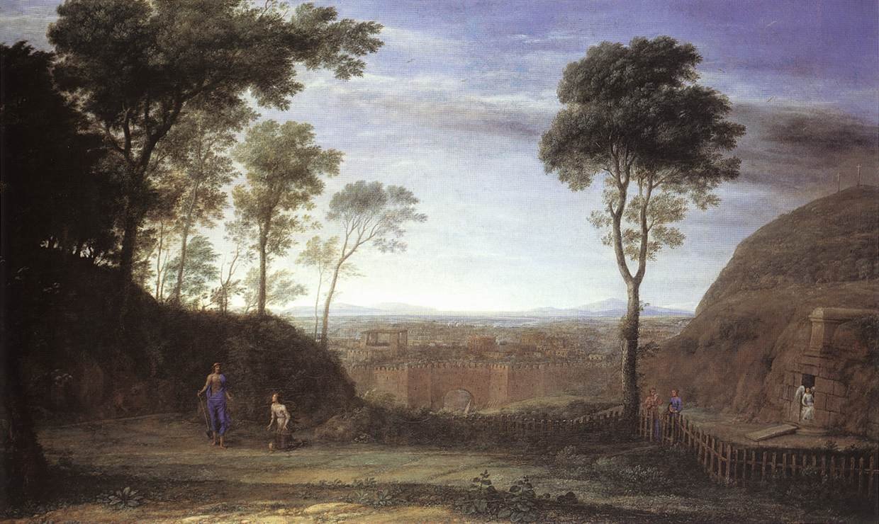 منظر طبيعي مع مشهد Noli Me Tangere بواسطة كلود لورين