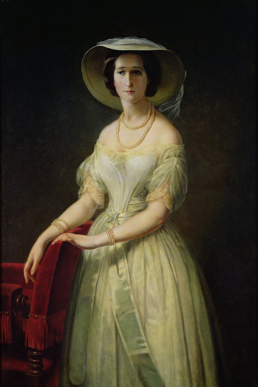 الإمبراطورة أوجيني (1826-1920) ج 1853 بواسطة كلود ماري دوبوف