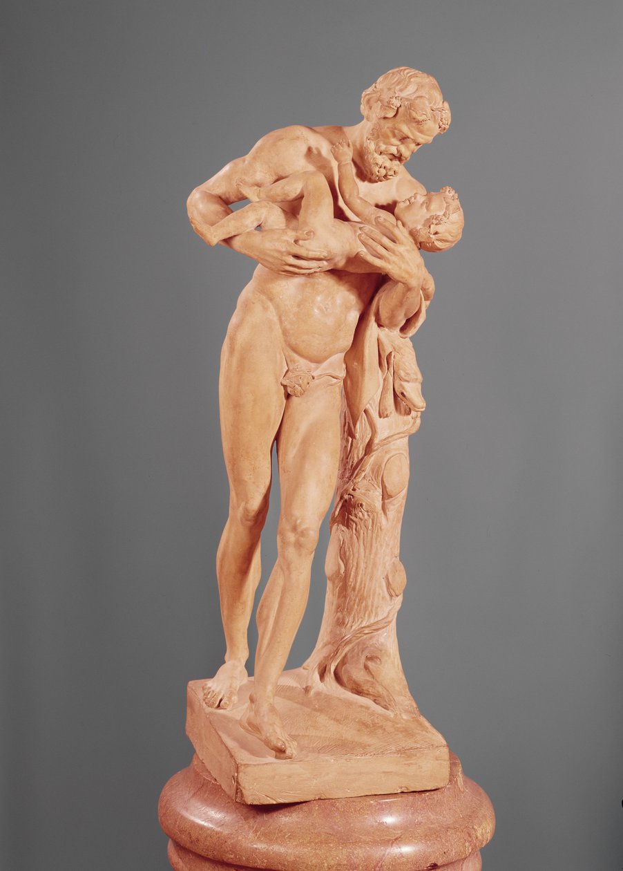 Silenus حمل باخوس الرضع بواسطة كلود ميشيل كلوديون