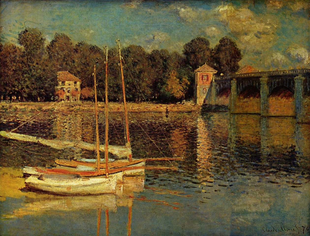 جسر Argenteuil بواسطة كلود مونيه