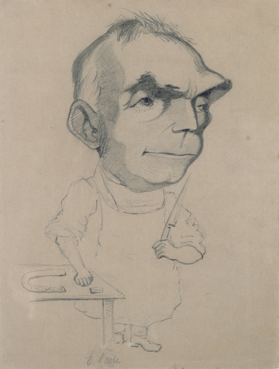 يوجين سكريب (1791-1861) من صورة لنادار بواسطة كلود مونيه