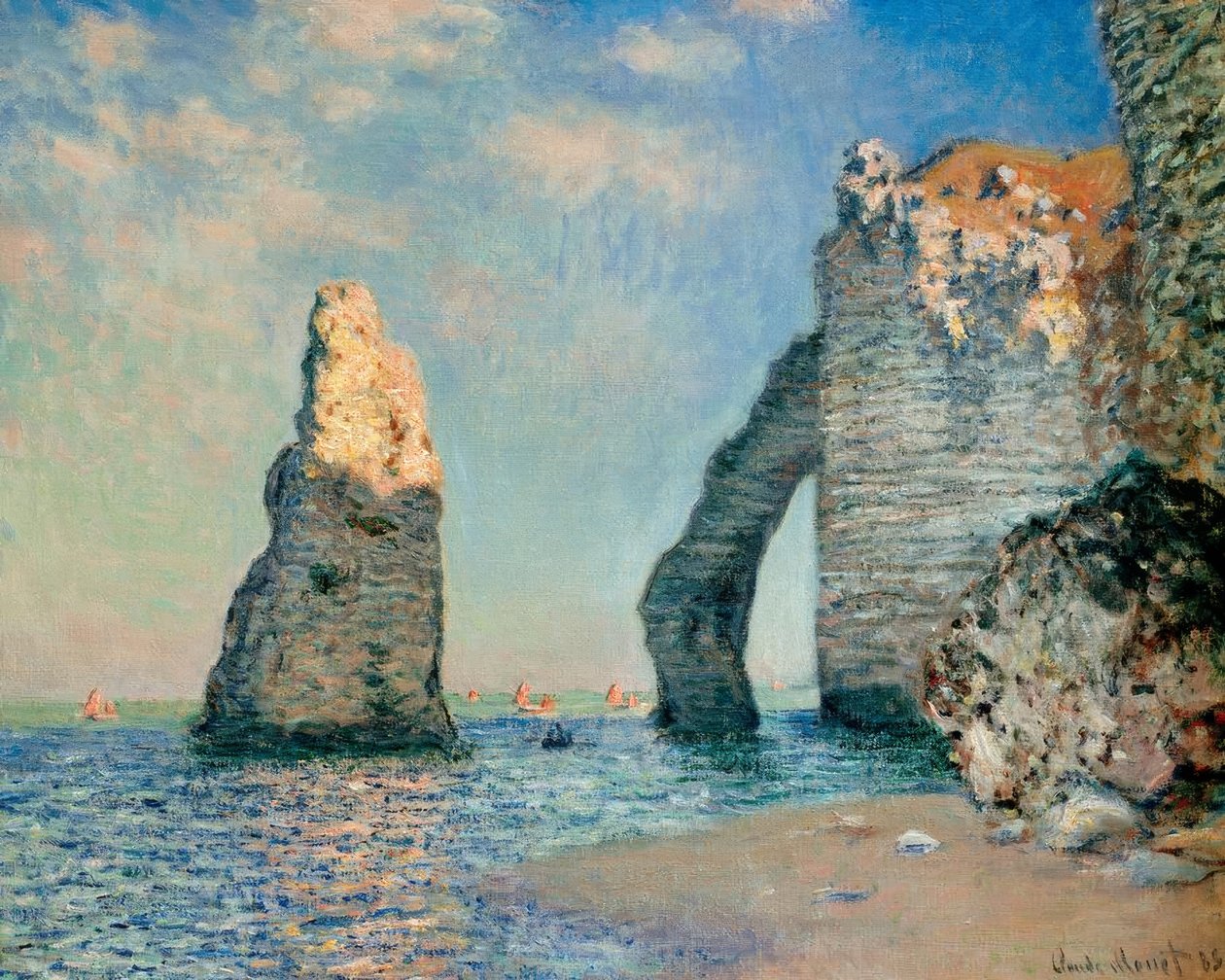 الإبرة و Falaise d&39;Aval (Die Nadel und die Falaise بواسطة كلود مونيه