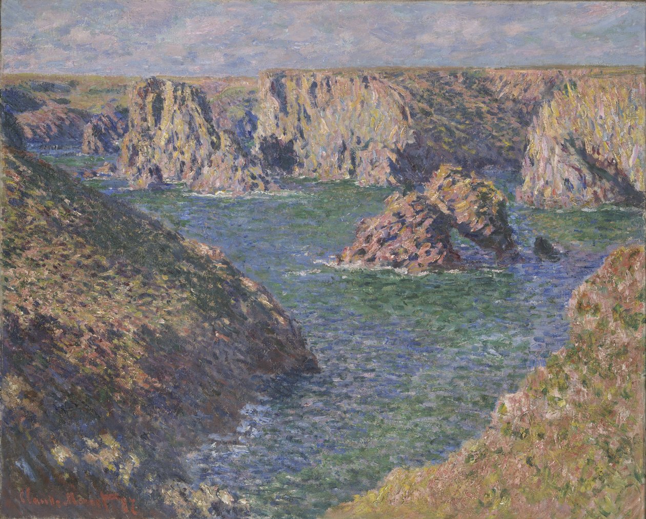 بورت دوموا ، Belle-Isle ، 1887 بواسطة كلود مونيه
