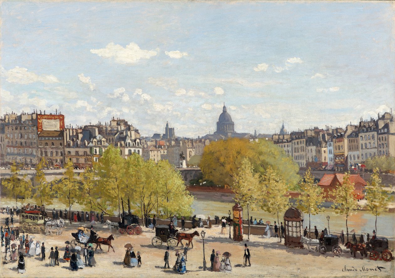Quai du Louvre ، باريس ، 1866-67 بواسطة كلود مونيه
