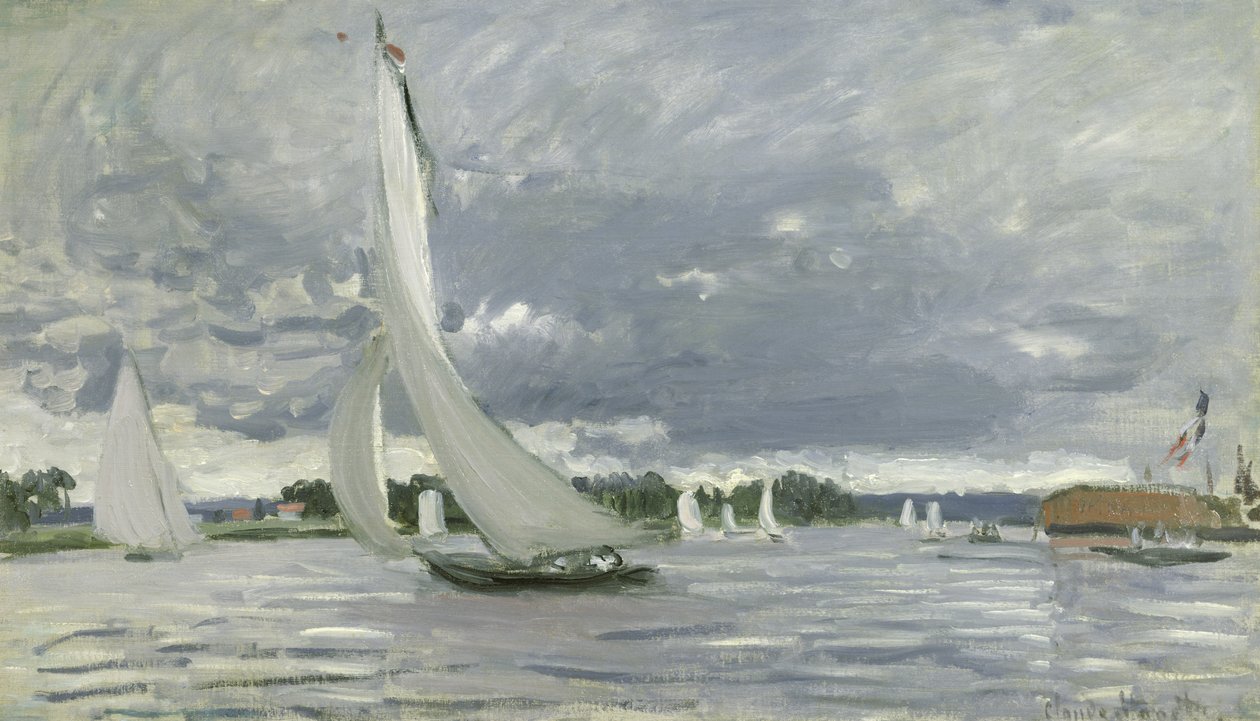 سباق القوارب في أرجينتويل ، 1872 بواسطة كلود مونيه