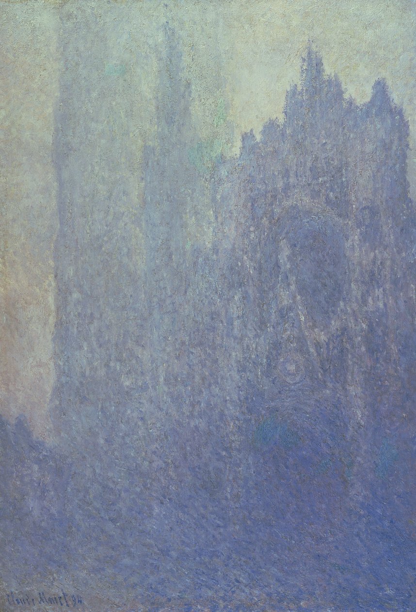 كاتدرائية روان ، الطقس الضبابي ، 1894 بواسطة كلود مونيه