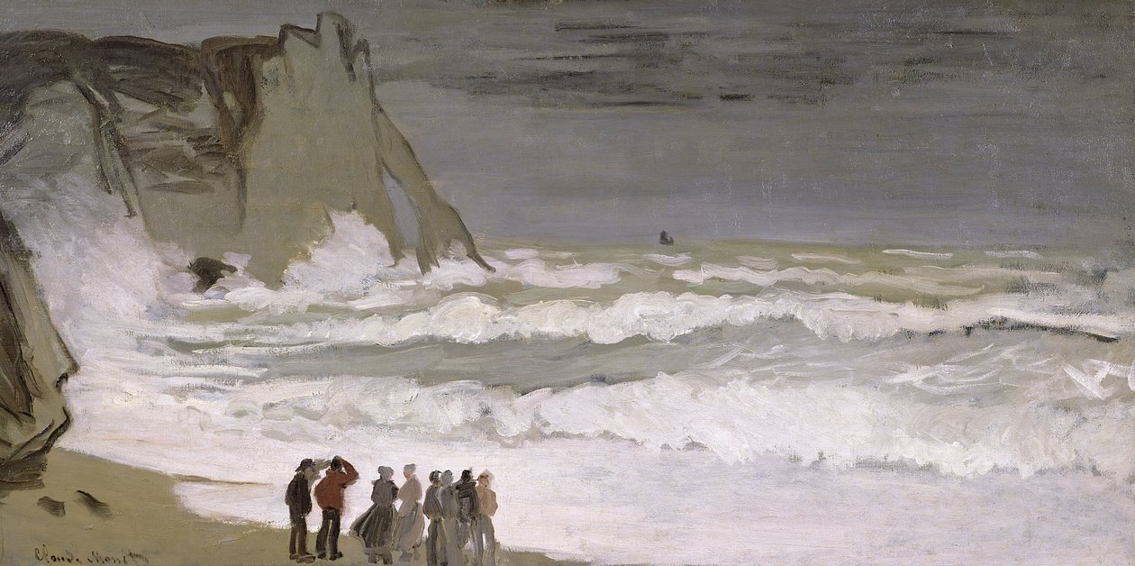 بحر هائج في Etretat ، 1868-69 بواسطة كلود مونيه