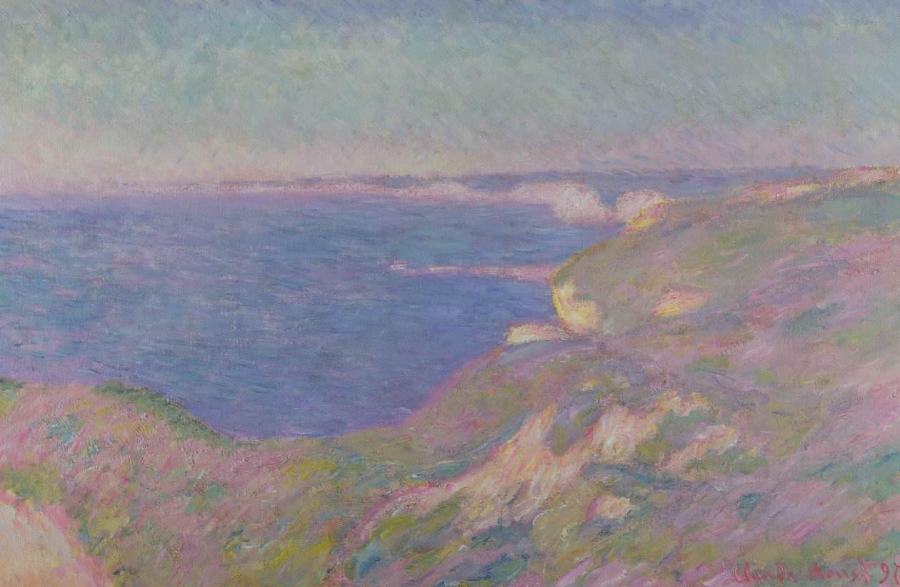 The Cliffs Near Dieppe ، 1897 بواسطة كلود مونيه