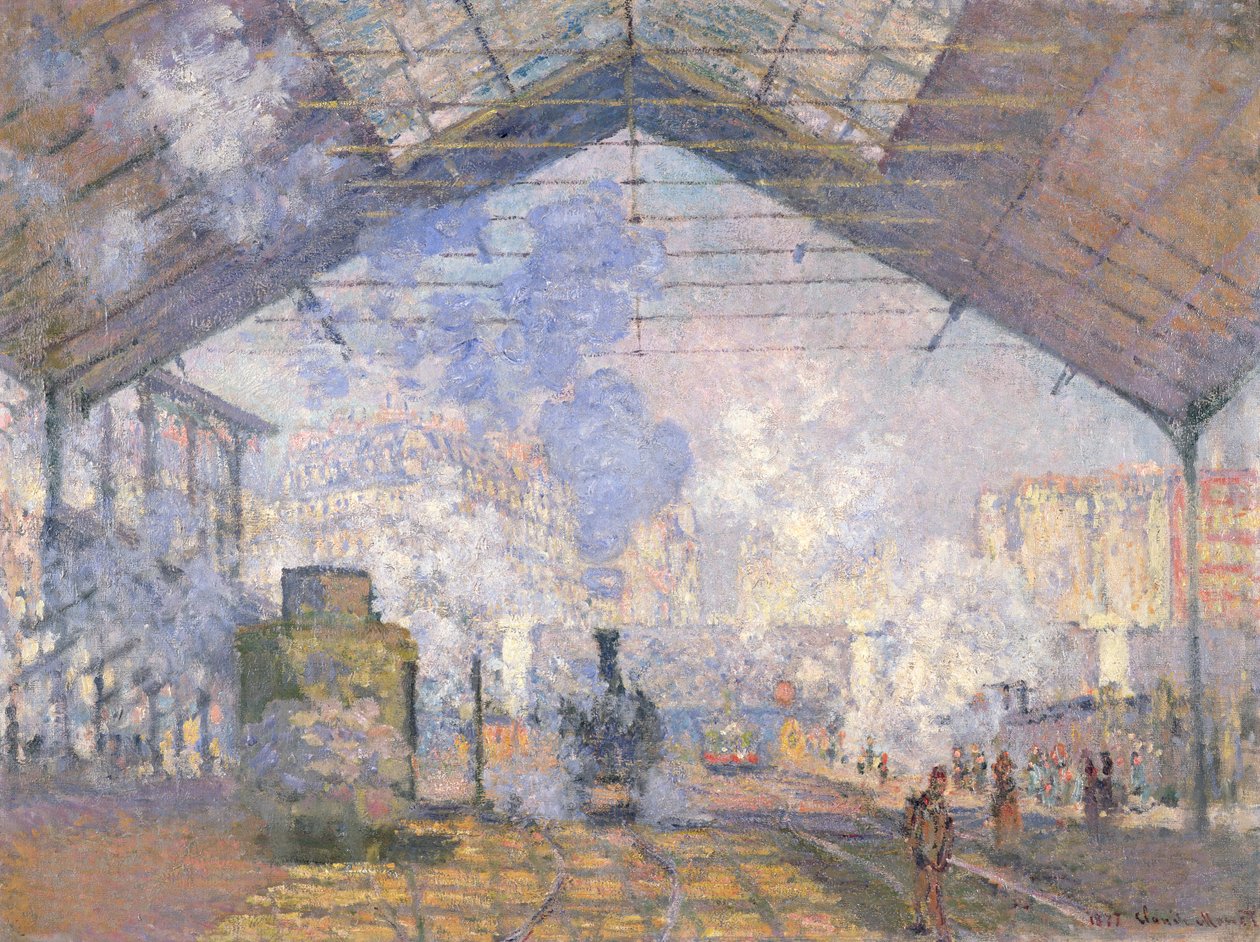The Gare St. Lazare ، 1877 بواسطة كلود مونيه