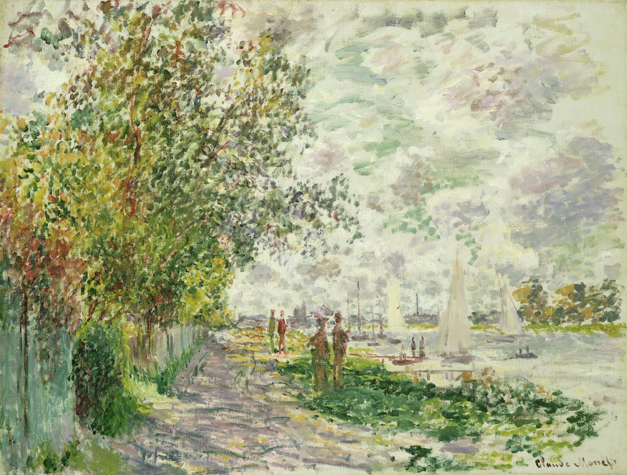 ضفة النهر في Gennevilliers ، c.1875 بواسطة كلود مونيه
