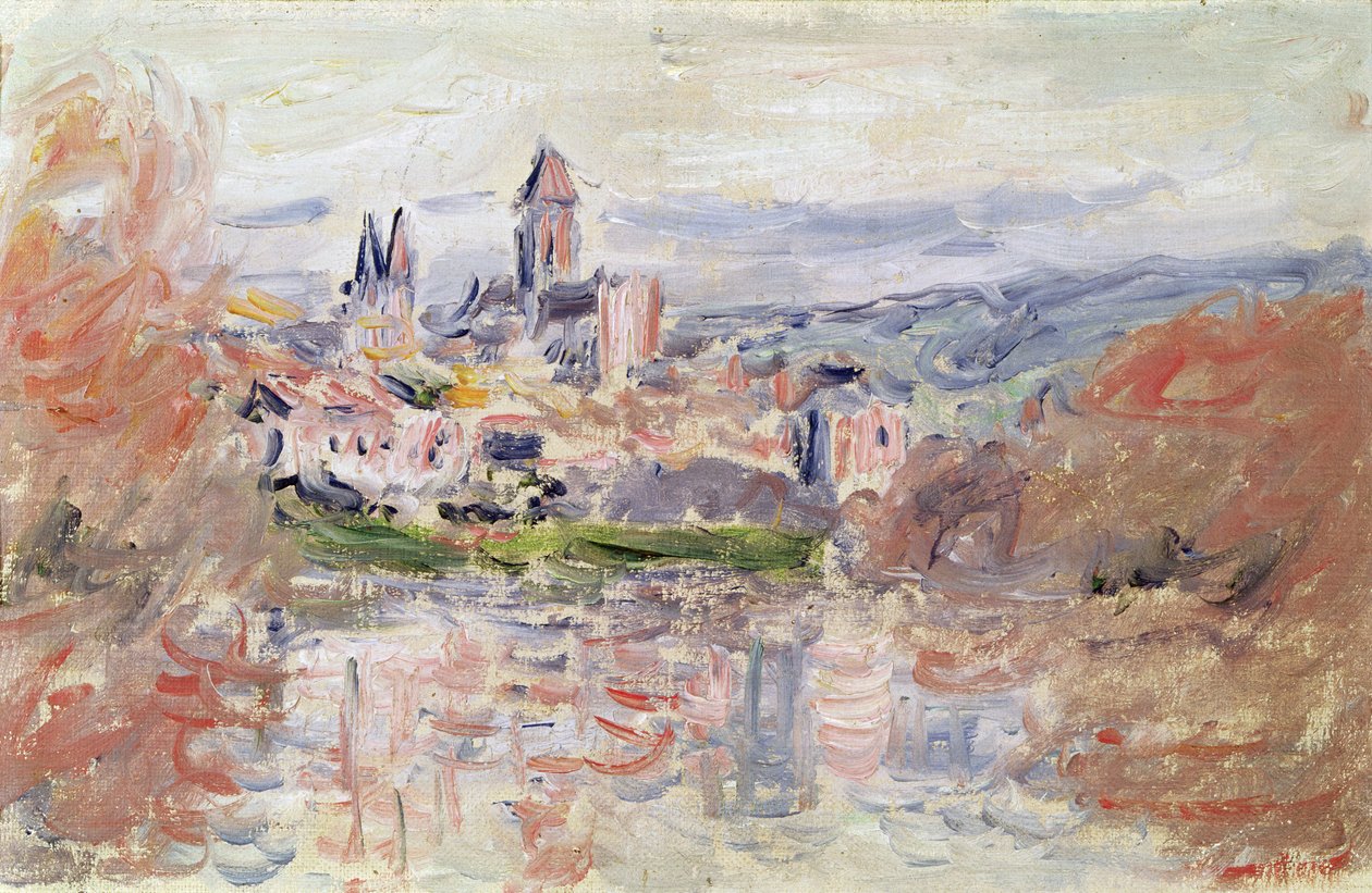 قرية Vetheuil ، c.1881 بواسطة كلود مونيه