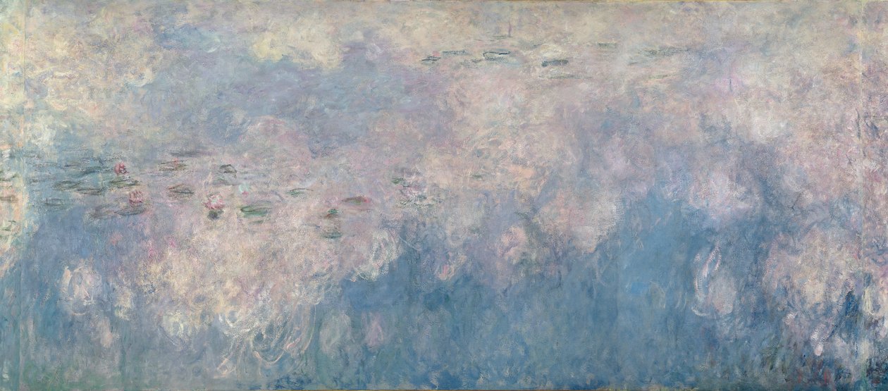The Waterlilies - The Clouds (القسم المركزي) 1915-26 (انظر أيضًا 64184 und 64186) بواسطة كلود مونيه