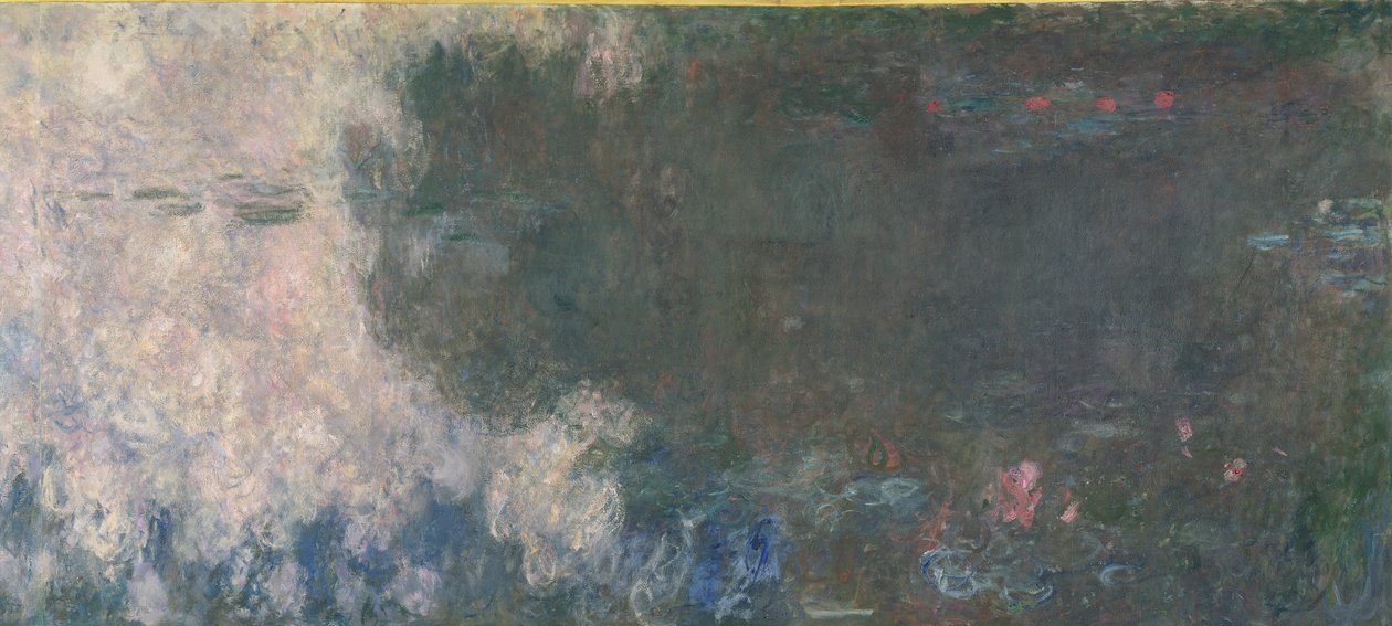 Waterlilies - The Clouds (القسم الأيسر) ، 1914-18 (انظر أيضًا 64184 und 64185) بواسطة كلود مونيه