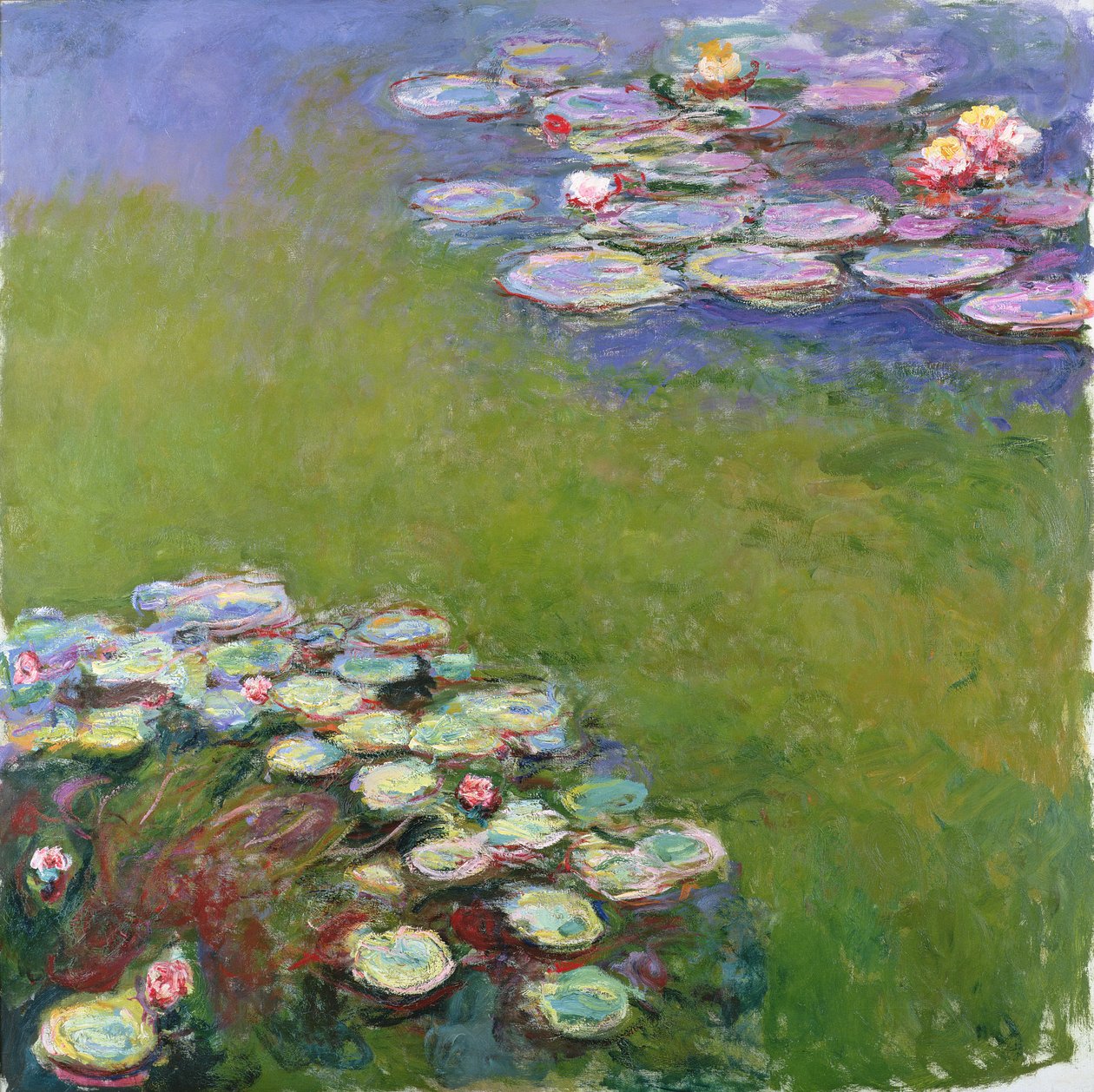 Waterlilies ، 1914-17 (انظر التفاصيل 414409) بواسطة كلود مونيه
