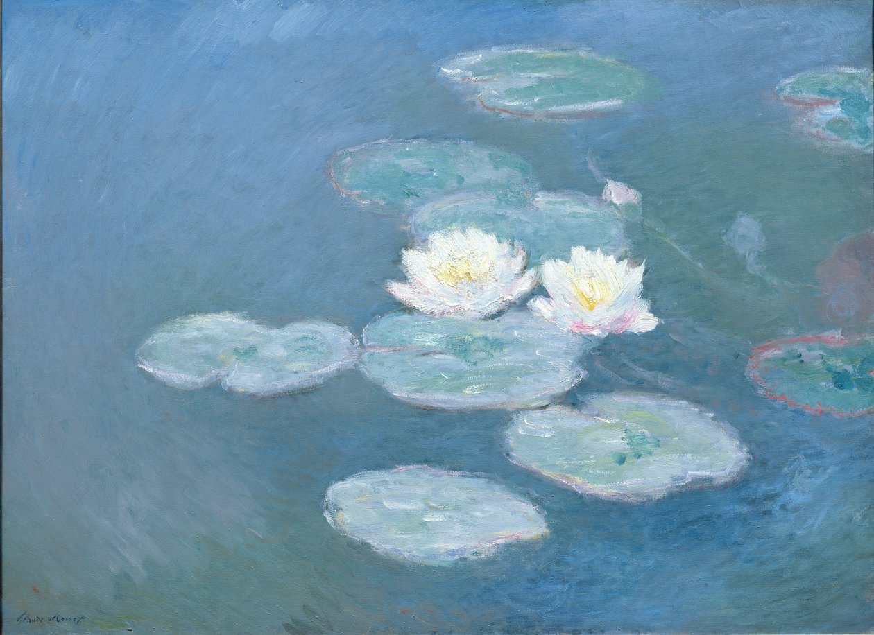 Waterlilies ، المساء (انظر التفاصيل 382333) بواسطة كلود مونيه