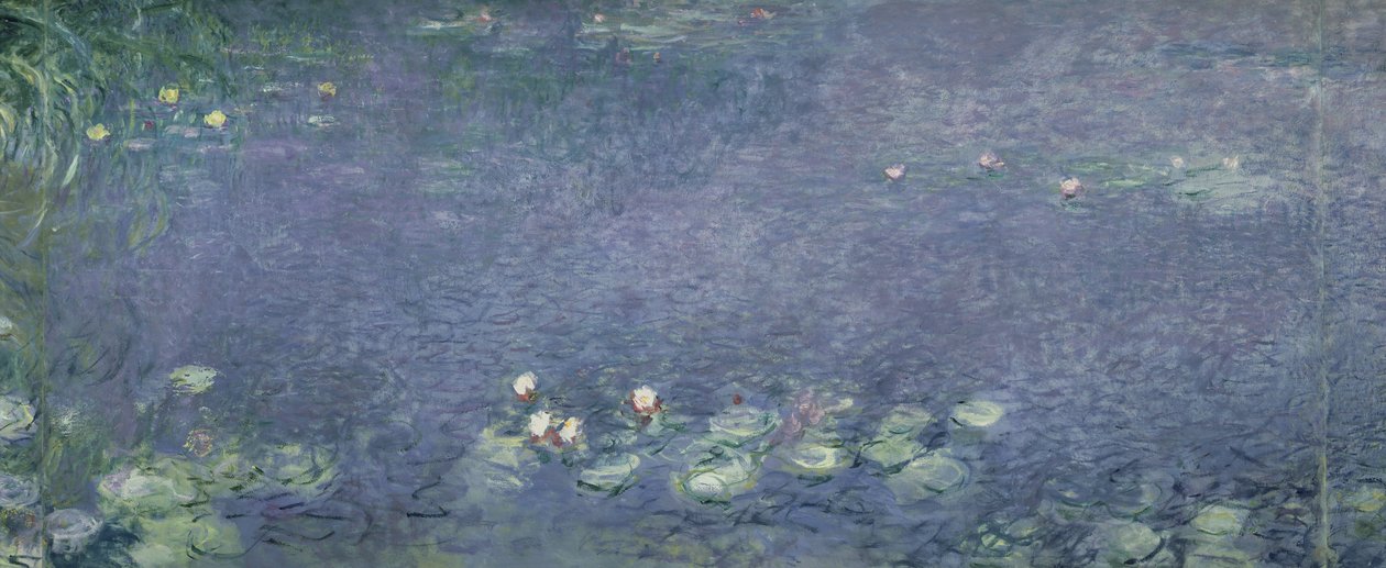 Waterlilies: صباح ، 1914-18 (القسم الأيسر الأوسط) بواسطة كلود مونيه
