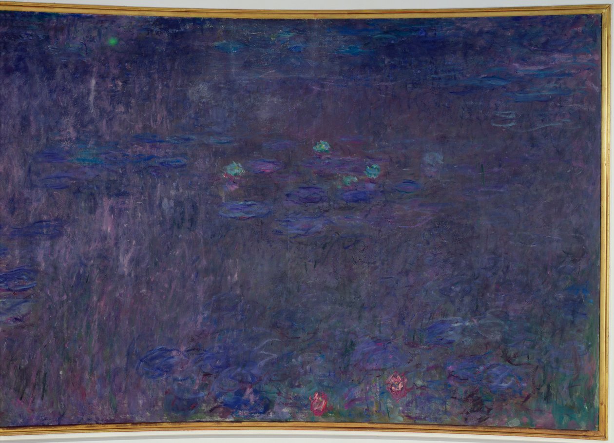 Waterlilies: انعكاسات الأشجار ، التفاصيل من الجانب الأيمن ، 1915-1926 بواسطة كلود مونيه