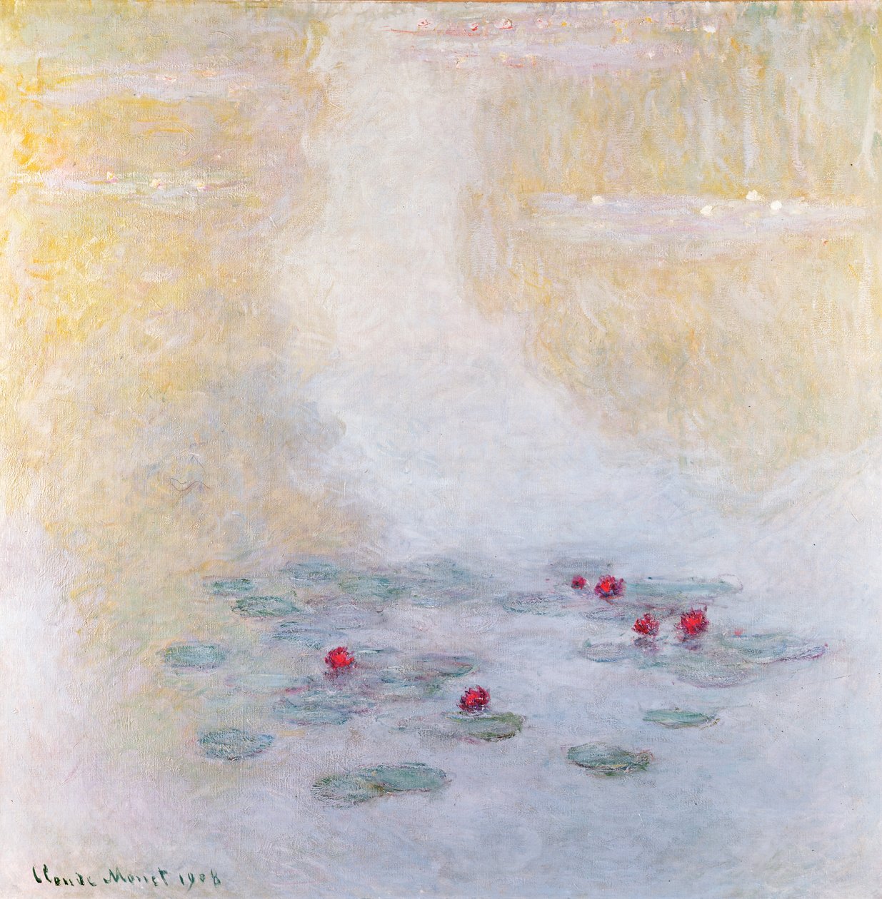 Waterlilies at Giverny ، 1908 بواسطة كلود مونيه
