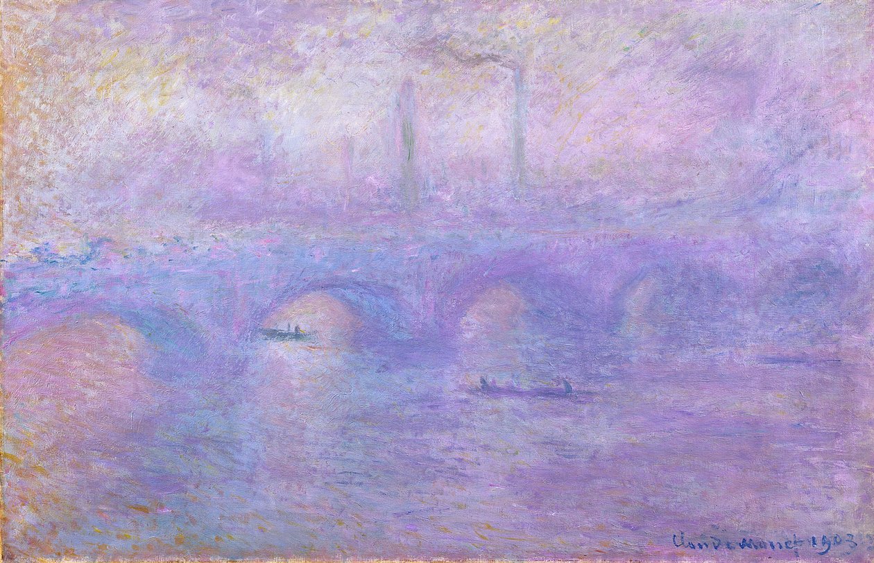 جسر واترلو في الضباب ، 1899-1901 بواسطة كلود مونيه