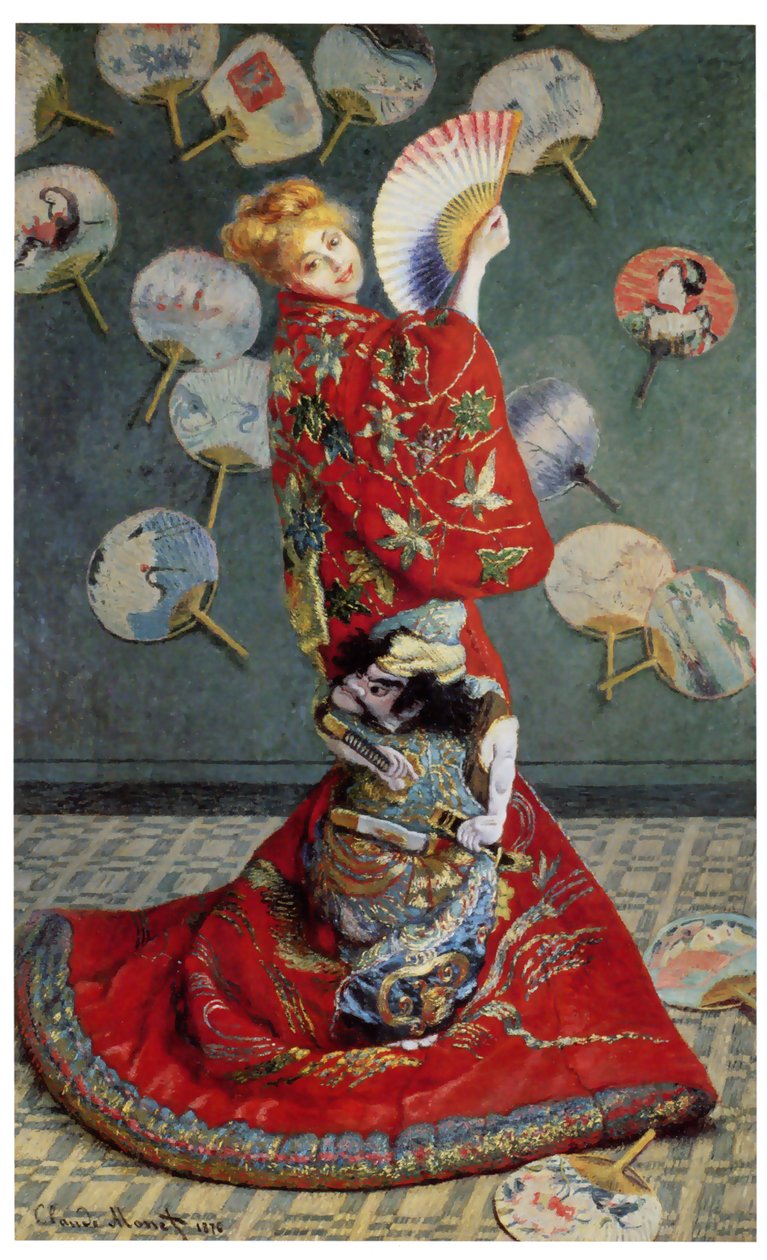 لا Japonaise. (كميل بالزي الياباني) بواسطة كلود مونيه