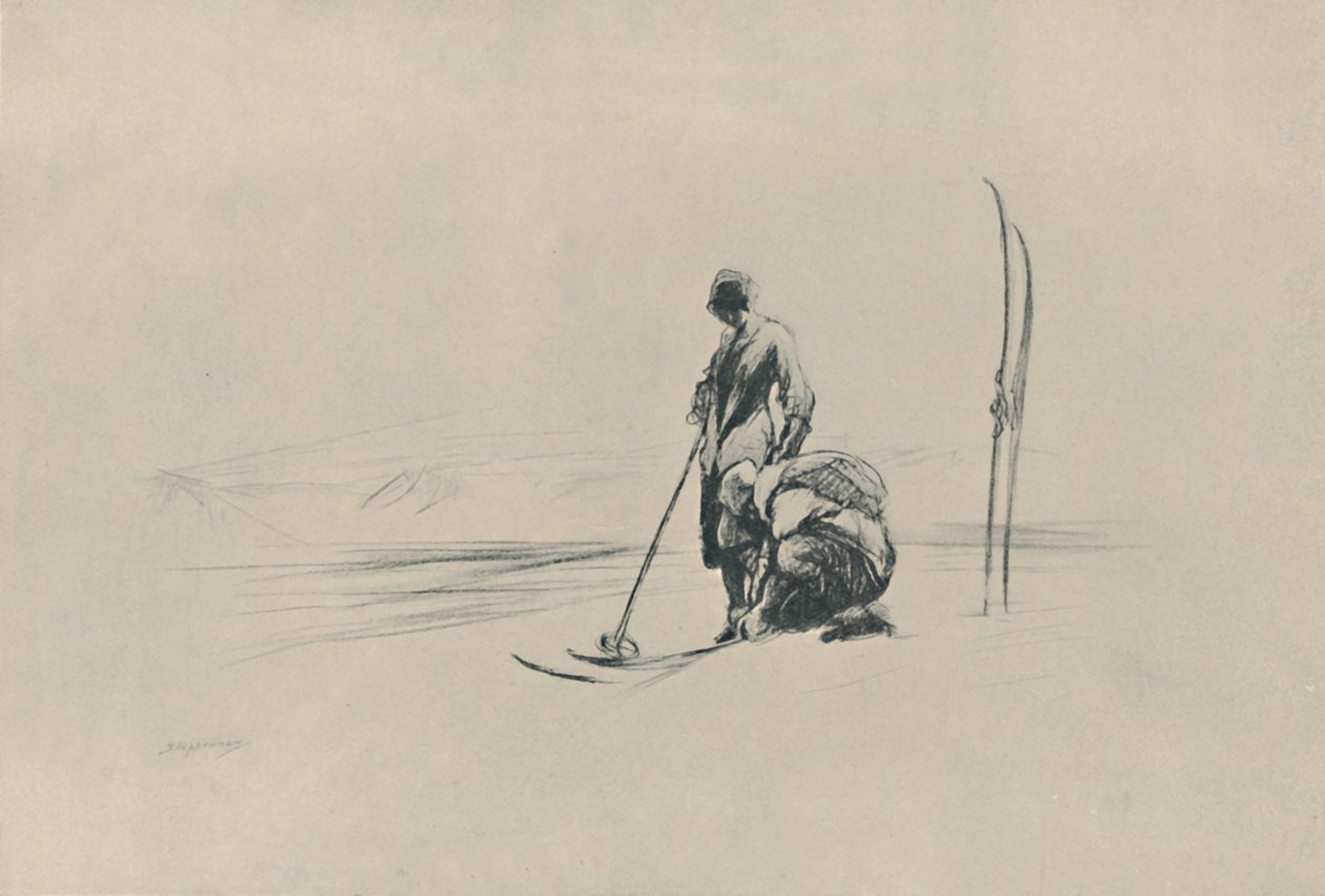 العدائون في التزلج ، 1919 بواسطة كلود ألين شيبرسون