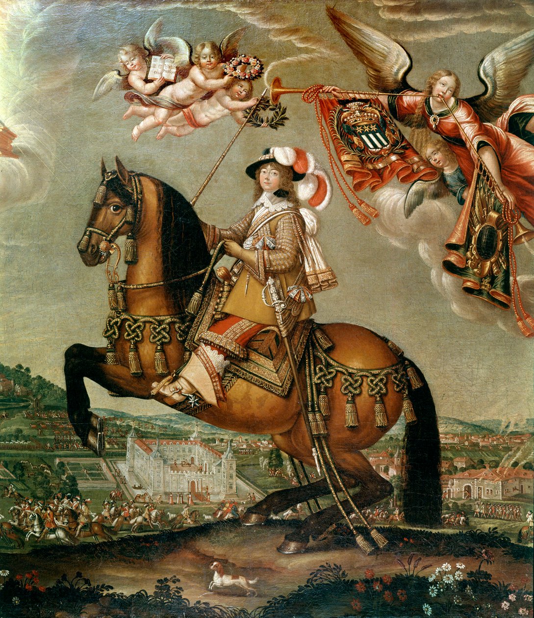 صورة الفروسية لألبرت باربي ديرنكورت ، سيدة سانت بالمونت (1608-1660) لوحة لكلود ديرويه (1588-1662) القرن السابع عشر الشمس. 0،89x0،76 م باريس ، متحف كارنافاليت بواسطة كلود ديروت