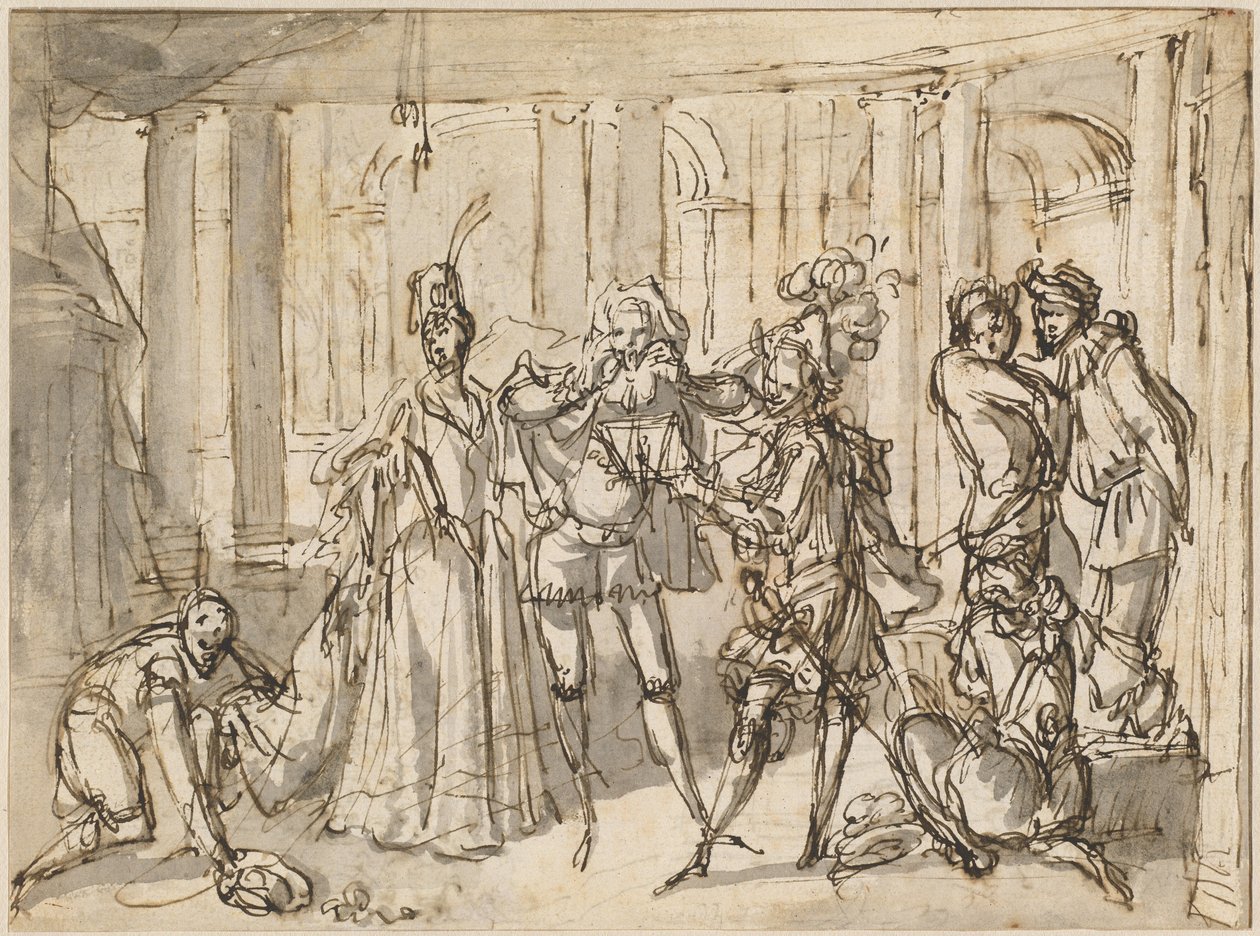 عرض من قبل Commedia dell'Arte بواسطة كلود جيلو