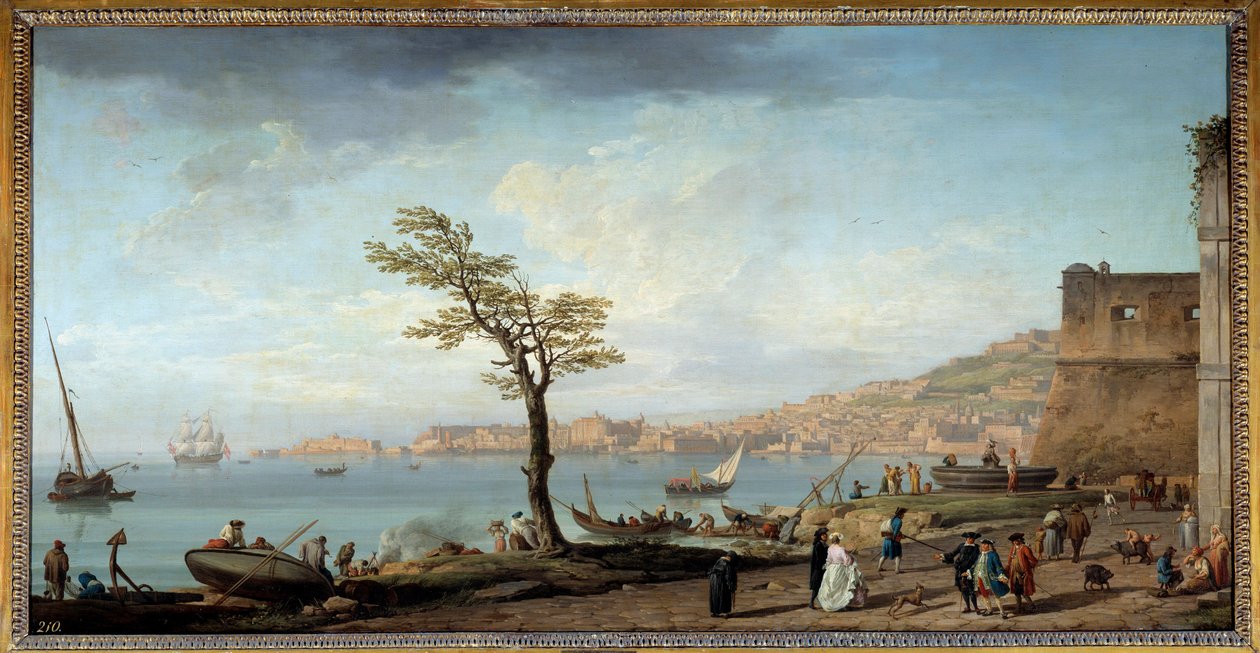 منظر لخليج نابولي. لوحة جوزيف فيرنت (1714-1789) بواسطة كلود جوزيف فيرنيه