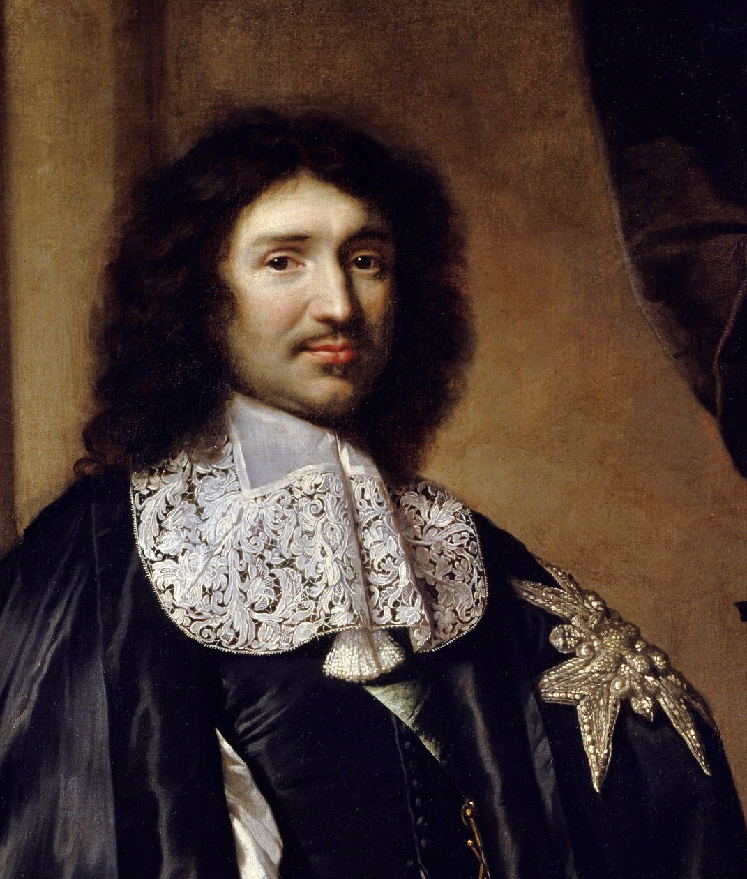 تفاصيل: "" صورة جان بابتيست (جان بابتيست) كولبير (1619-1683) وزير لويس الرابع عشر "لوحة لكلود لوفيفر (1632-1675). 1666 ح. 1،3x0،96 م بواسطة كلود ليفبفر