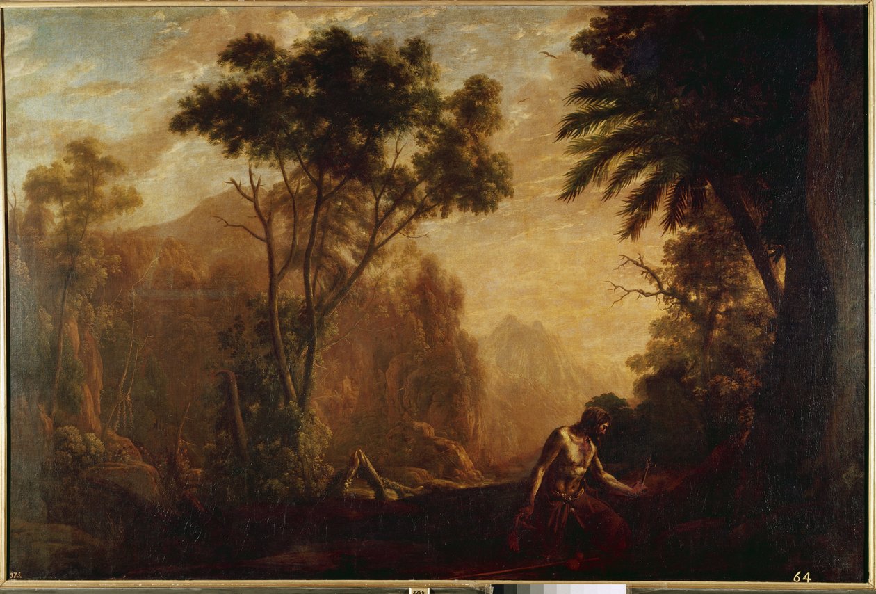 منظر طبيعي للقديس أونوفريوس (زيت على قماش ، حوالي 1638) بواسطة كلود لورين