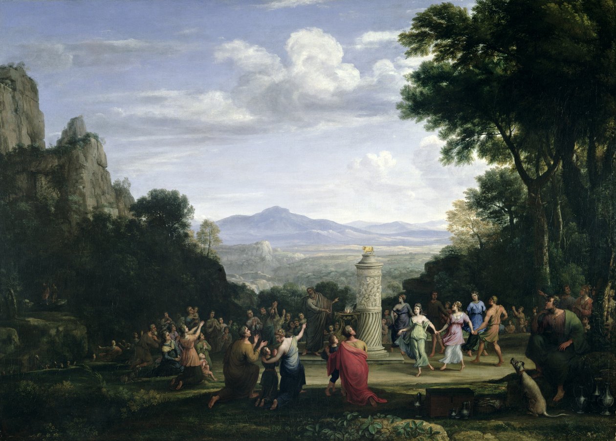 العشق من العجل الذهبي بواسطة كلود لورين (1600-82)