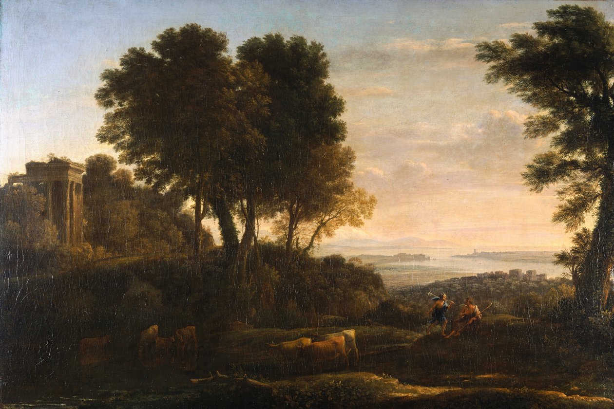 Landscape with Mercury and Battus بواسطة كلود لورين
