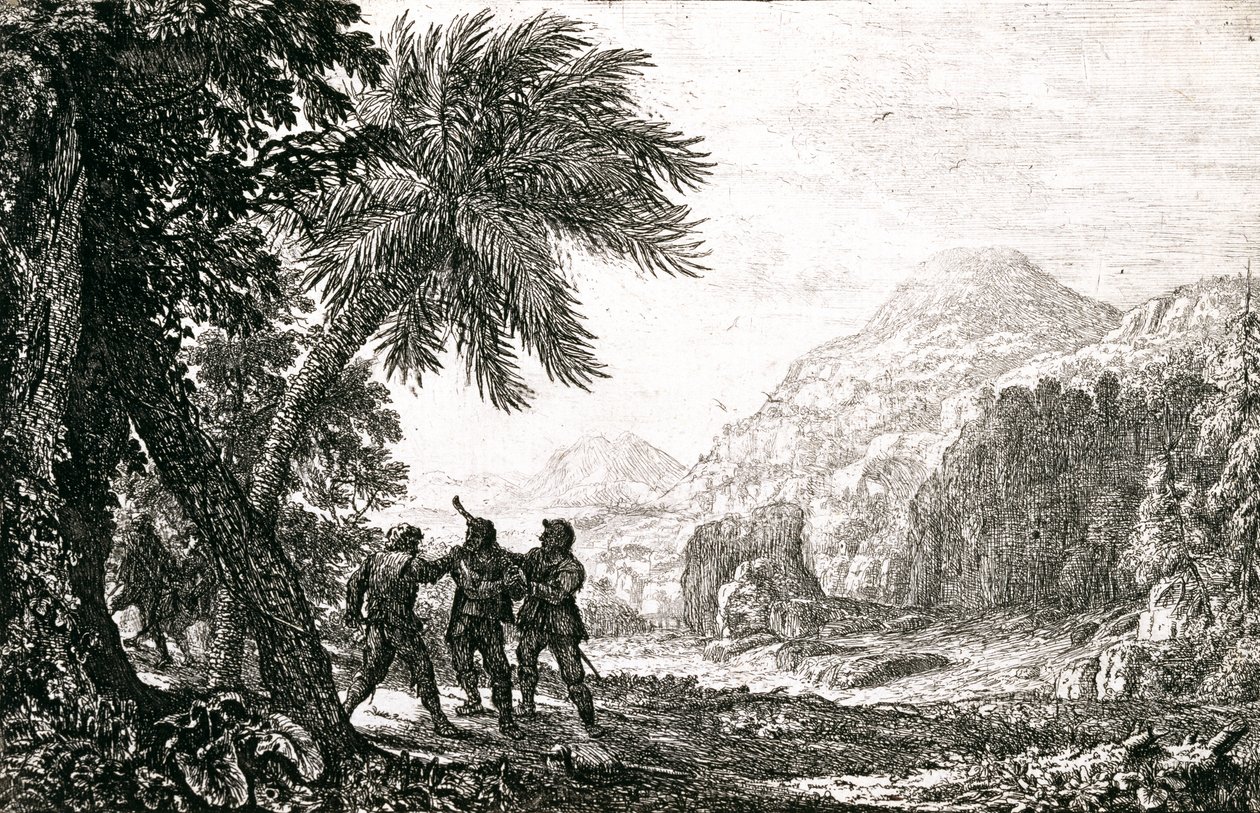 Landscape with Brigands بواسطة كلود لورين