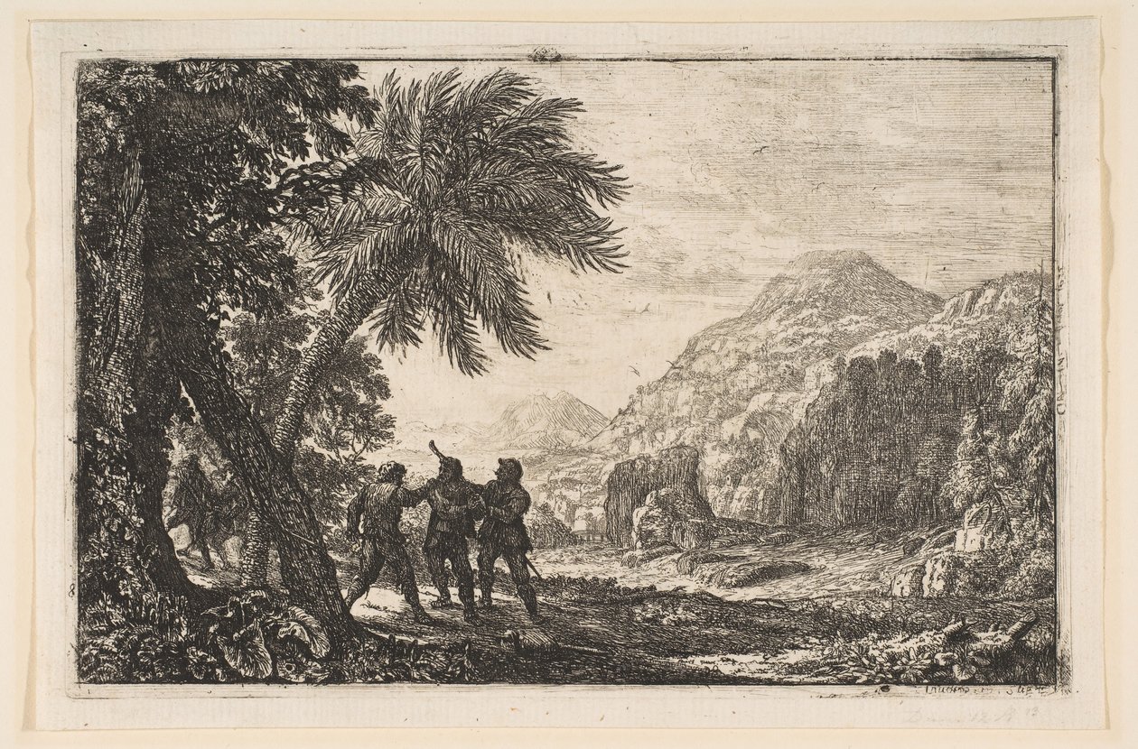 المناظر الطبيعية مع اللواء 1633. بواسطة كلود لورين